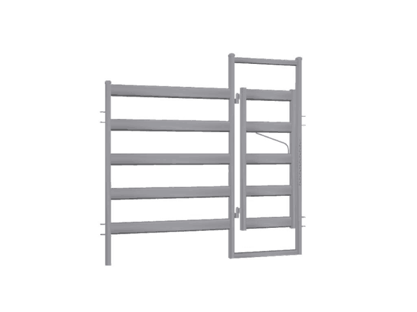 Bull Rail Manway Gate:Panel - Budget Steel