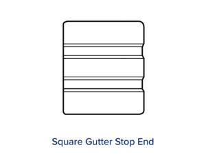 SQUARE A LINE GUTTER STOP ENDS