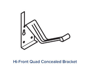 HI FRONT QUAD CONCEALED BRACKETS