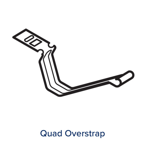 QUAD OVERSTRAP BRACKETS