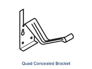 QUAD CONCEALED BRACKETS