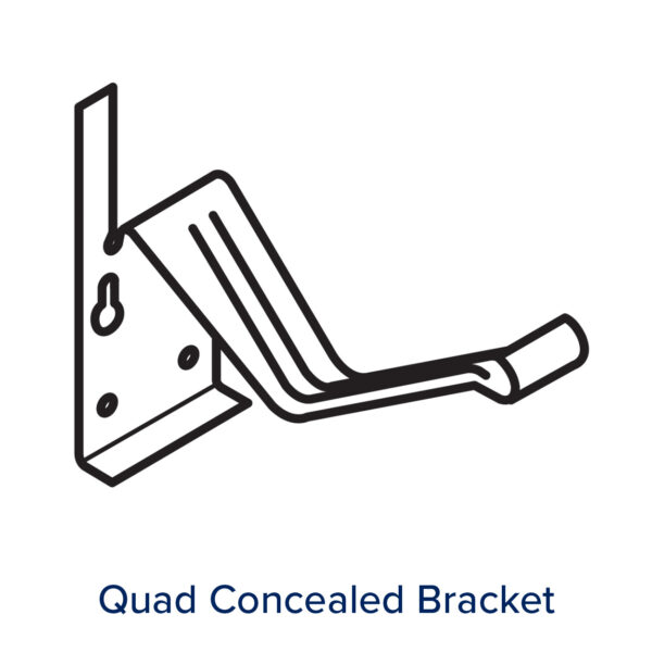 QUAD CONCEALED BRACKETS