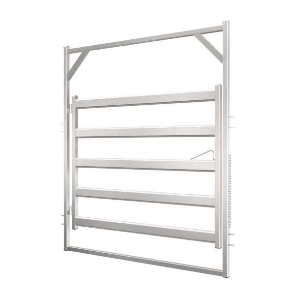 2.1m Budget Bull Rail Gate in Frame