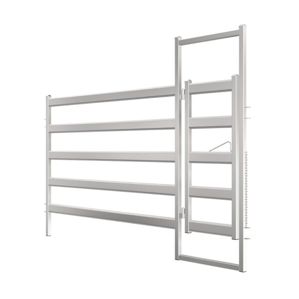 2.1m Budget Bull Rail Manway Gate and Panel