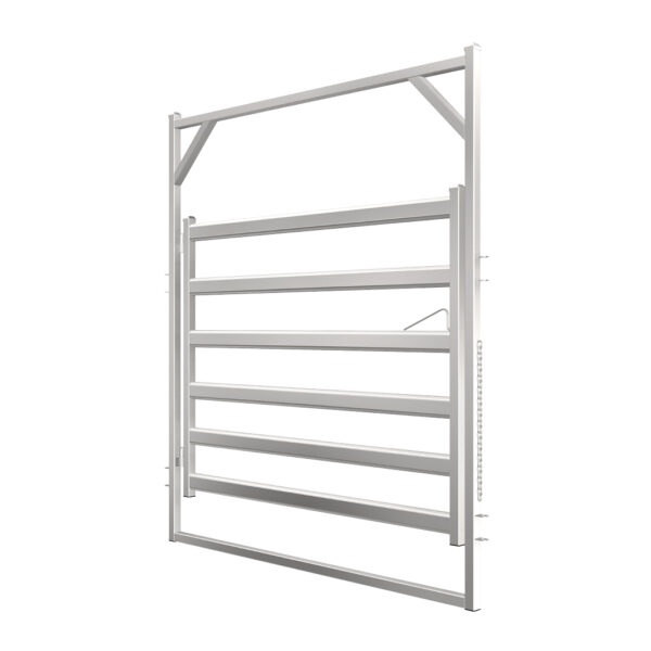 2.1m Budget Cattle Rail Gate in Frame