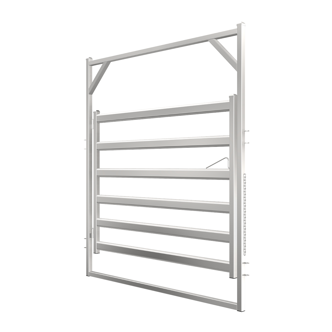 2.1m Budget Cattle Rail Gate in Frame