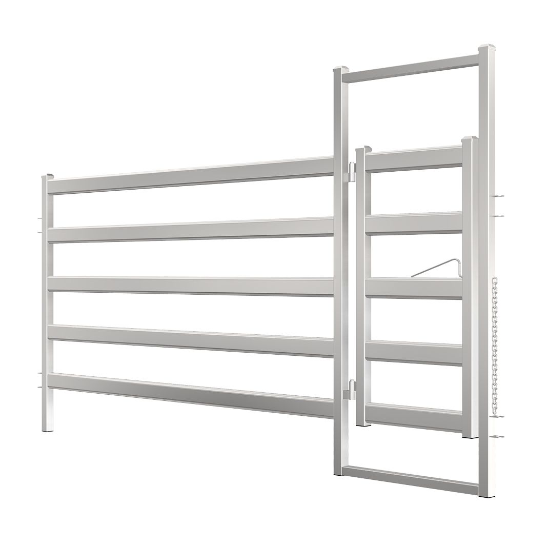 3.0m Budget Bull Rail Manway Gate and Panel