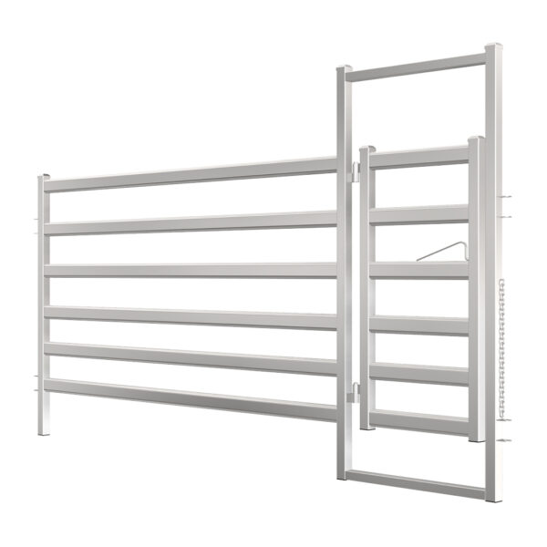 3.0m Budget Cattle Rail Manway Gate and Panel