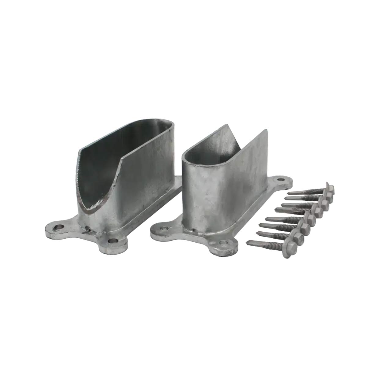 Cattle Rail End Bracket Kit - Flat