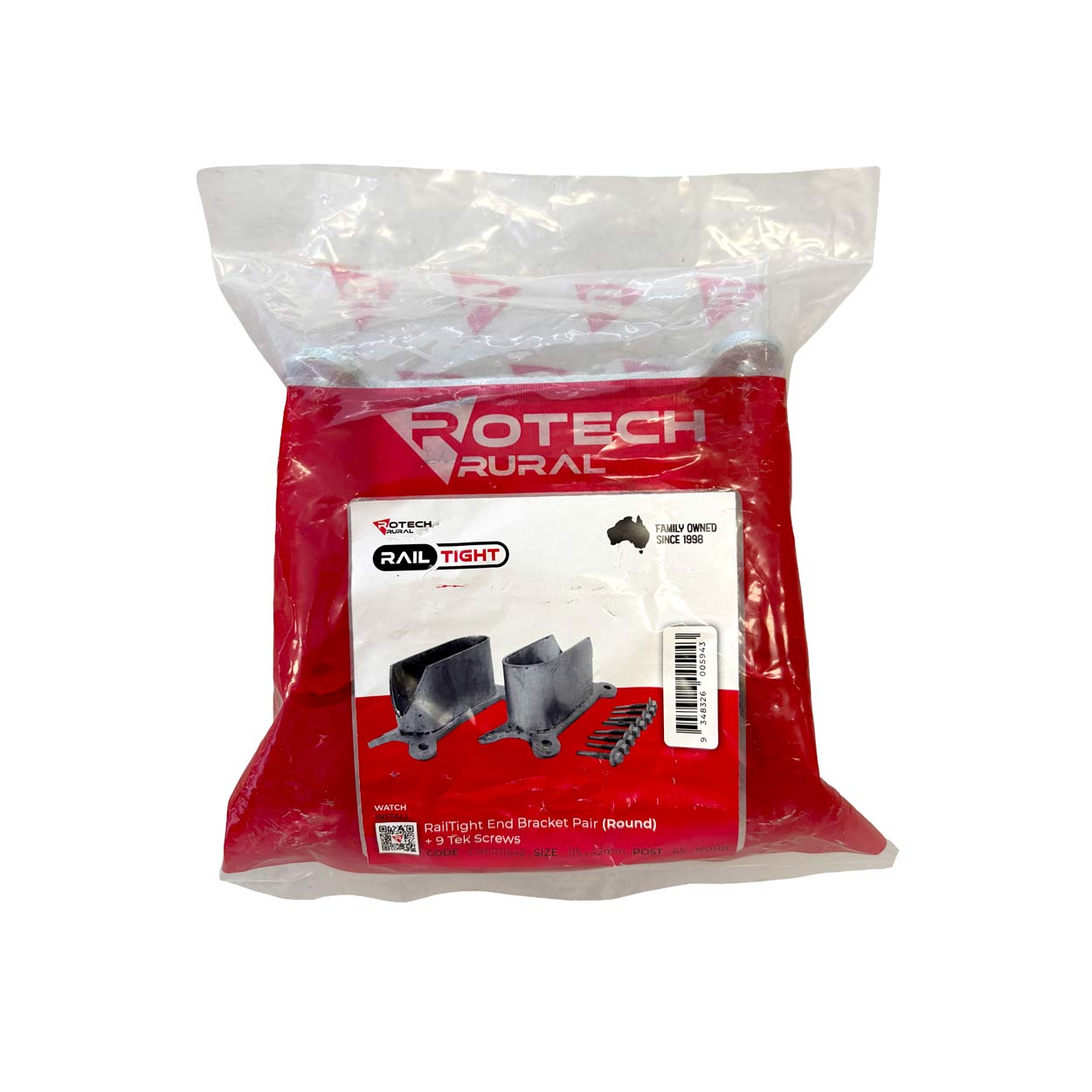 Cattle Rail End Bracket Kit - Round - Image 2