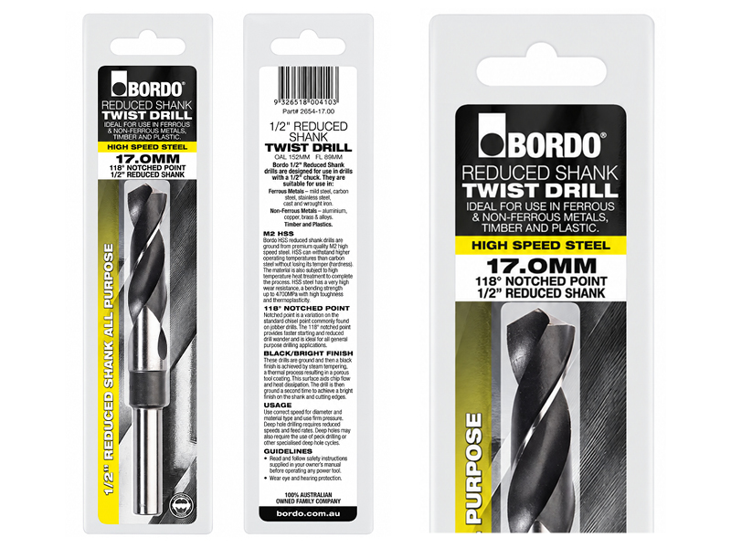 Reduced Shank Drill Bits